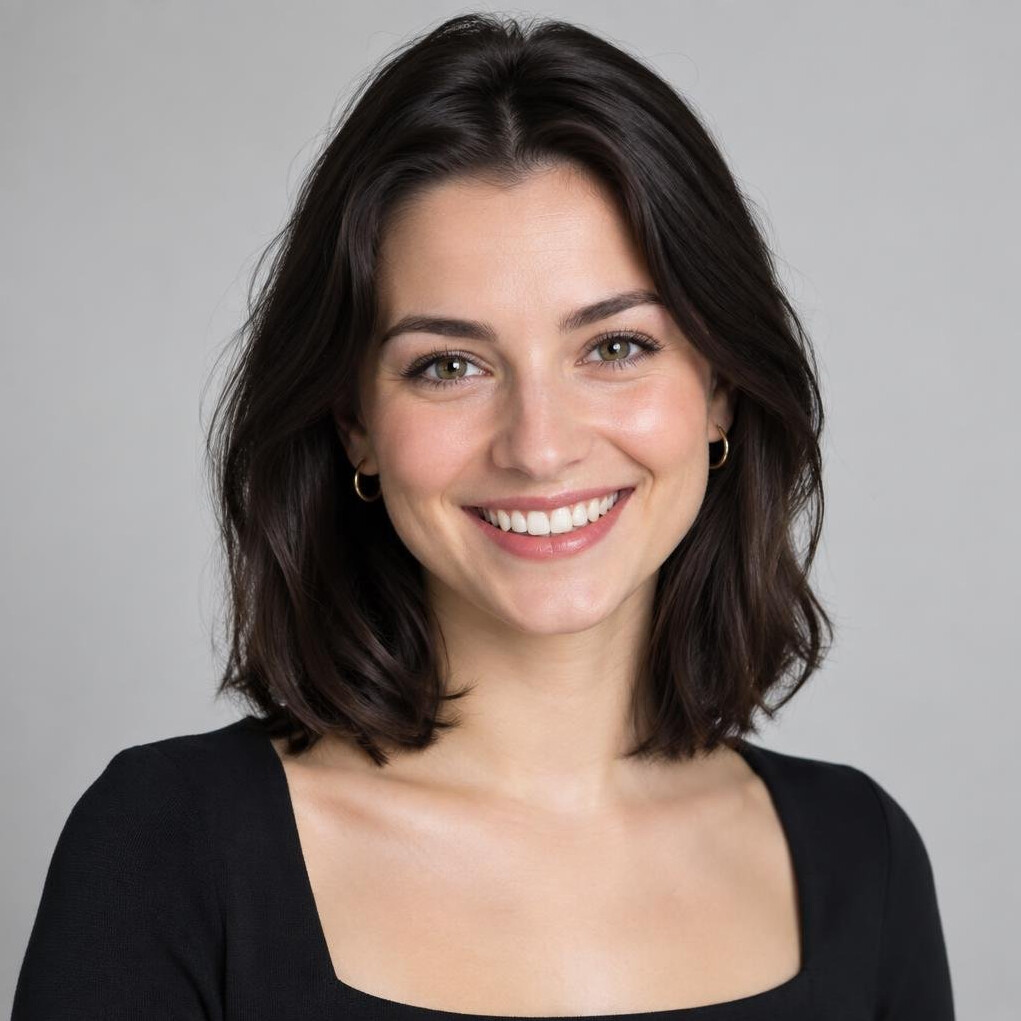 Young Czech woman graduate smiling portrait