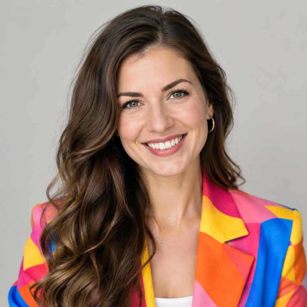 Czech female entertainment host portrait smiling